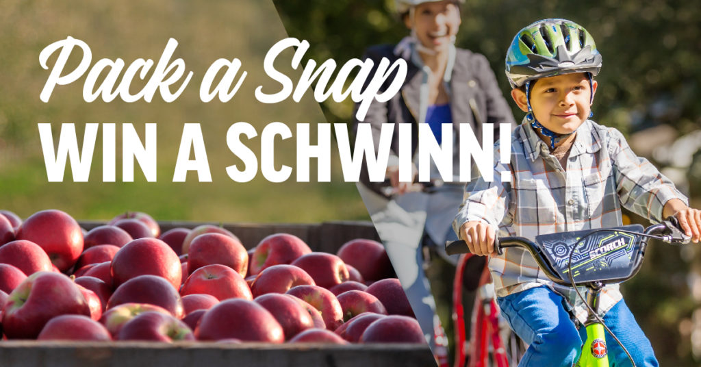 Pack a Snap Win a Schwinn! with SnapDragon apples and Schwinn Bikes